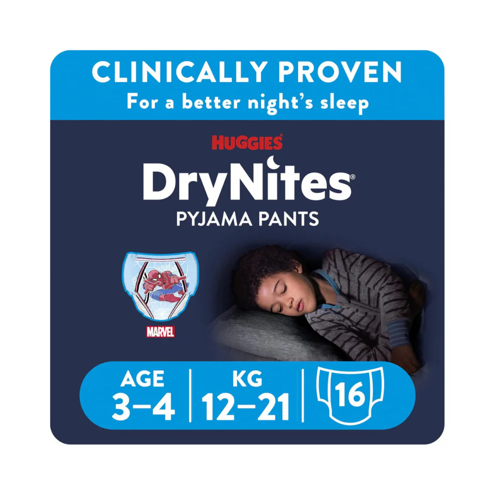 Huggies Drynites Pyjama Pants 12-21 KG -3Y-4Y BOYS