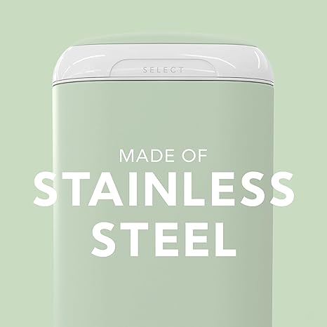 Diaper Genie Select Odor Lock Stainless Steel Pail Green