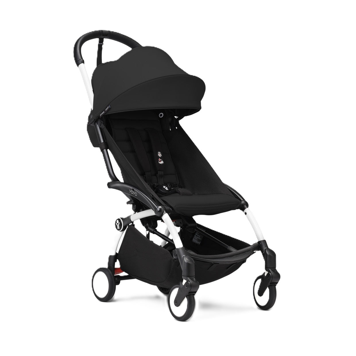 Stokke YOYO³ Frame White With 6M+ color pack Black