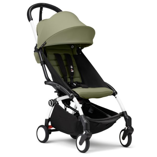 Stokke YOYO³ Frame White With 6M+ color pack Olive