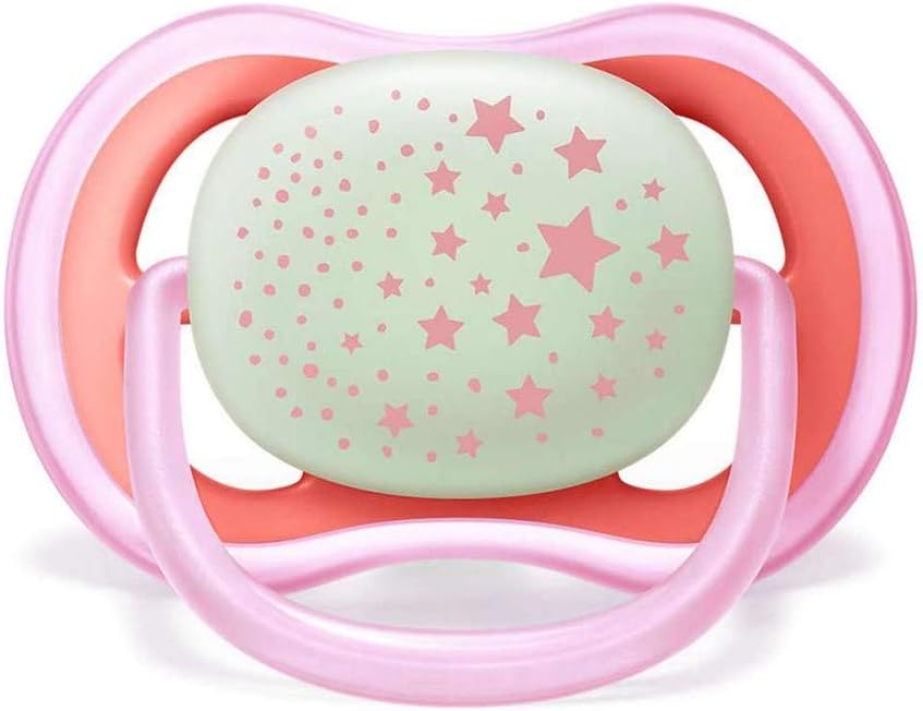 Philips Avent Soother Sil Ultra Air 6-18m Night Girl 2pcs