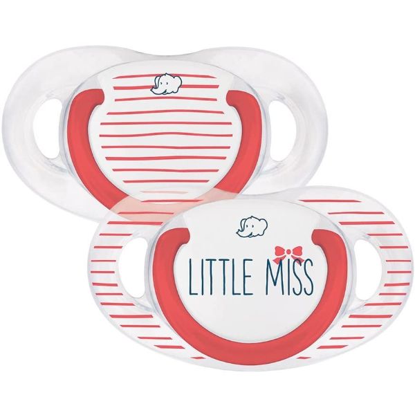 Bebeconfort Natural Physio Dummy Silic Rebel Rules Little Miss 0/6 Pack Of 2