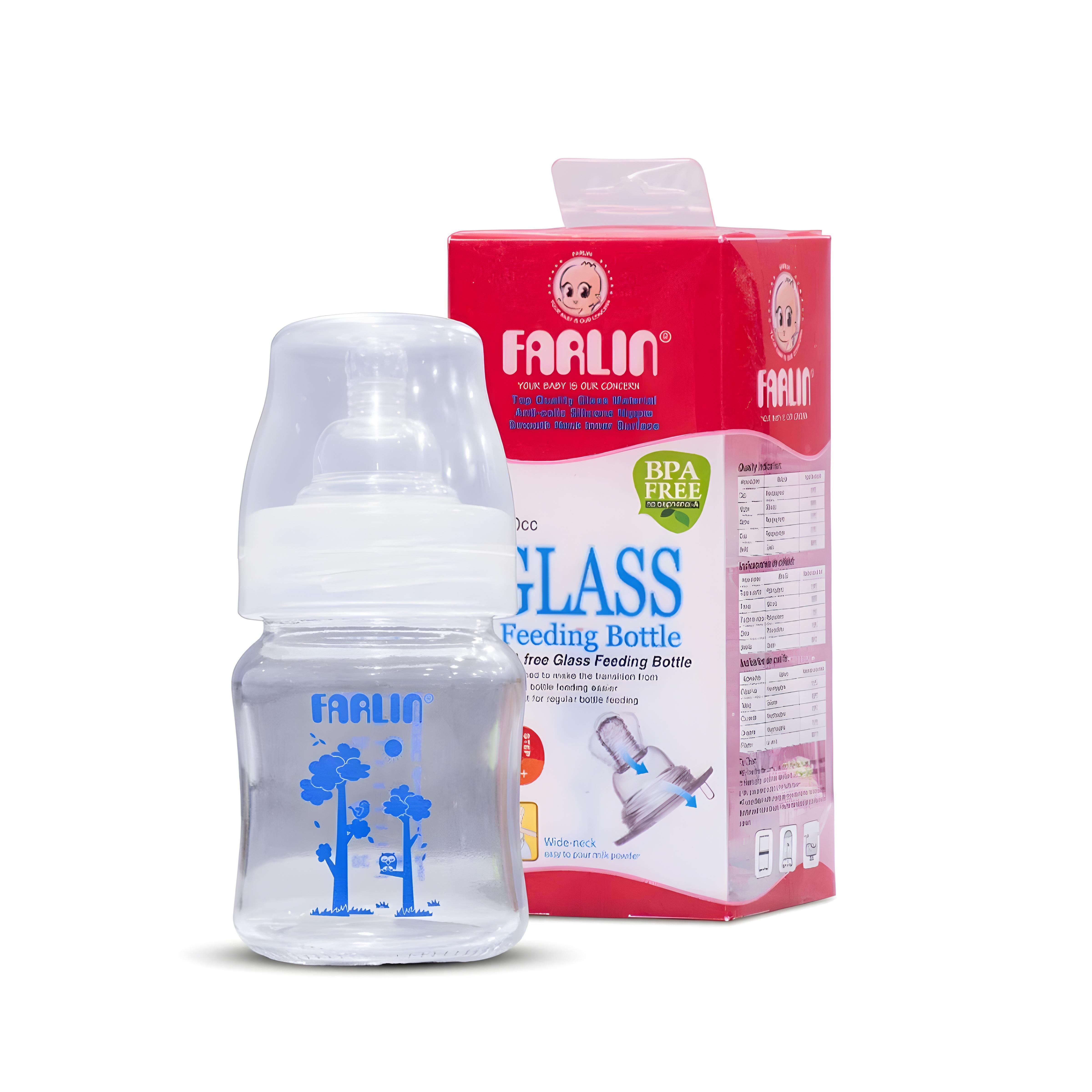 Farlin Wide Neck Glass Feeder 150Ml