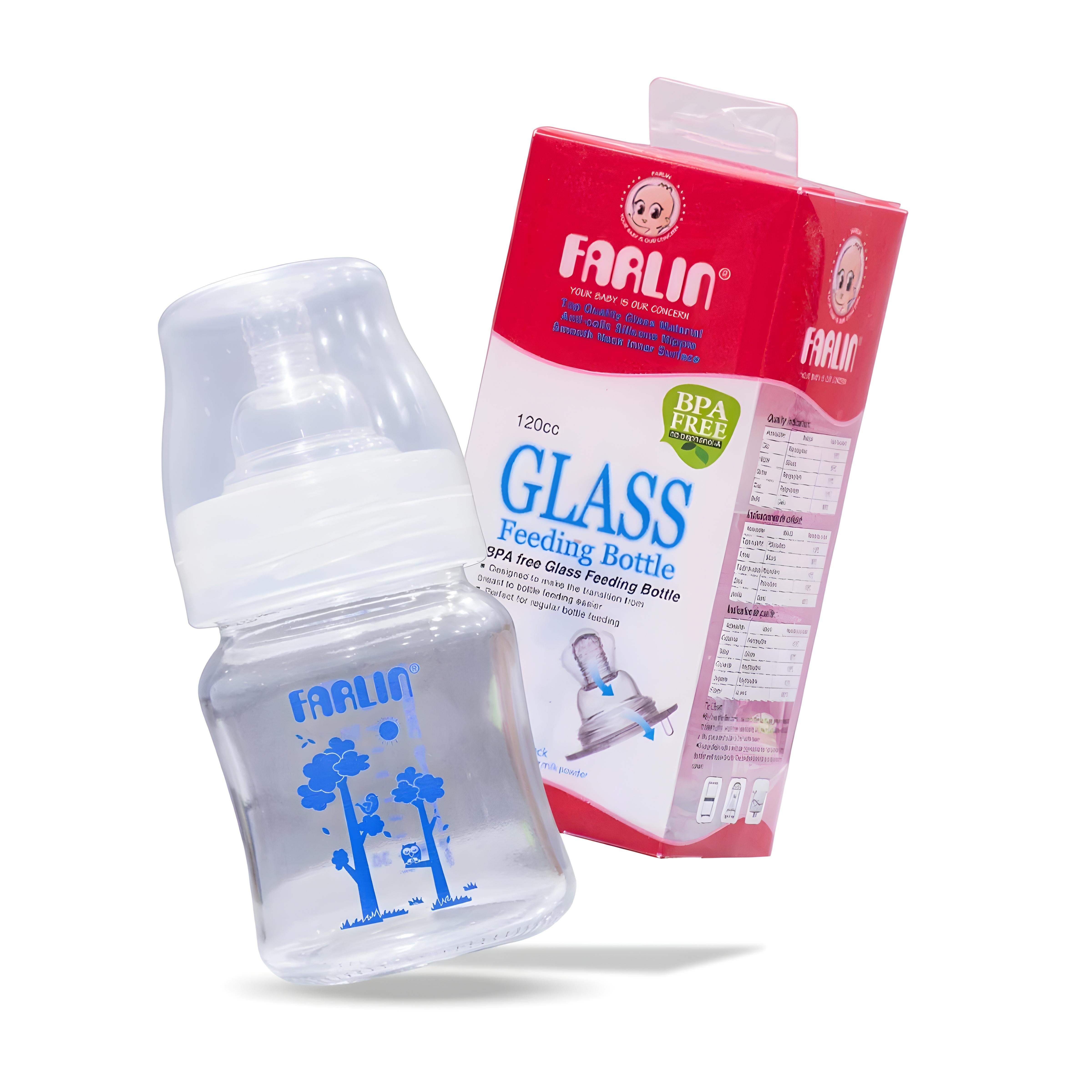 Farlin Wide Neck Glass Feeder 150Ml