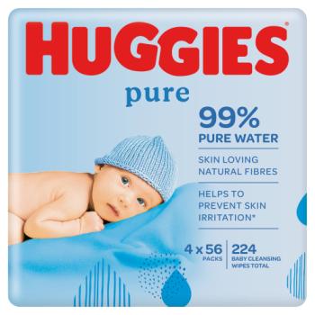 Huggies Baby Wipes Pure 2+2