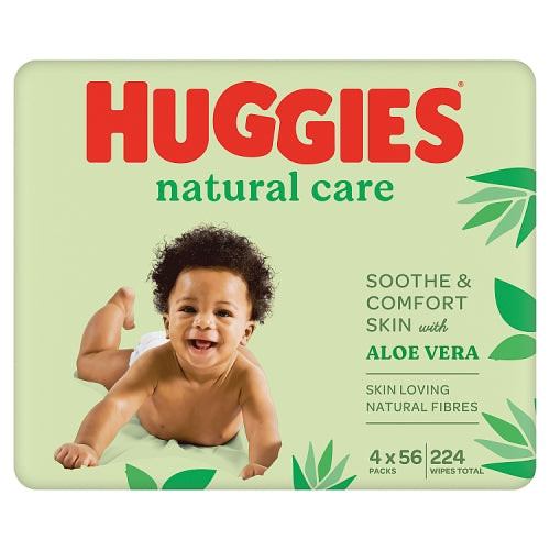 Huggies Baby Wipes Natural Care 56's 2+2