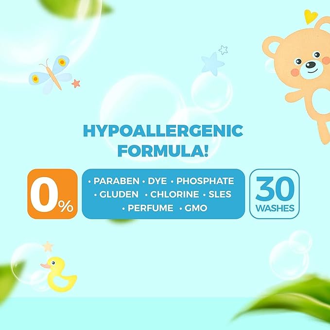 Just Green Organic Baby Bottle and Nipple Cleanser  750 ML