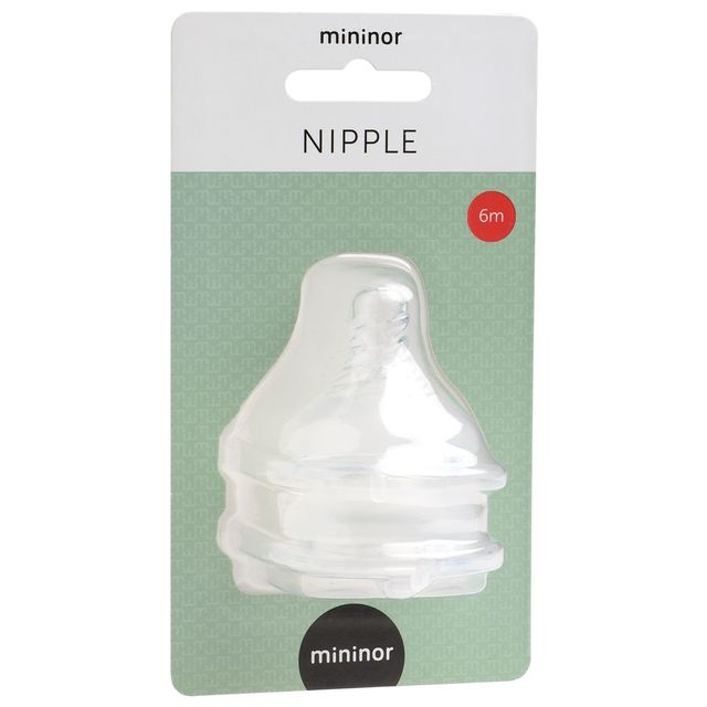Mininor Nipple 6m 2pcs