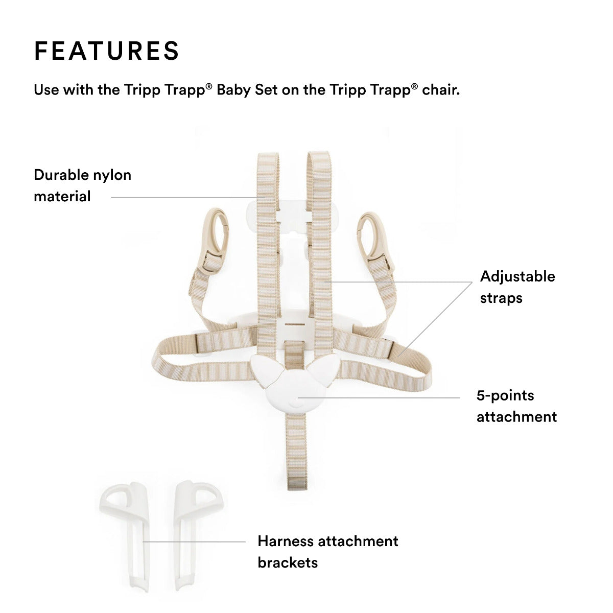 Stokke Tripp Trapp Harness Beige