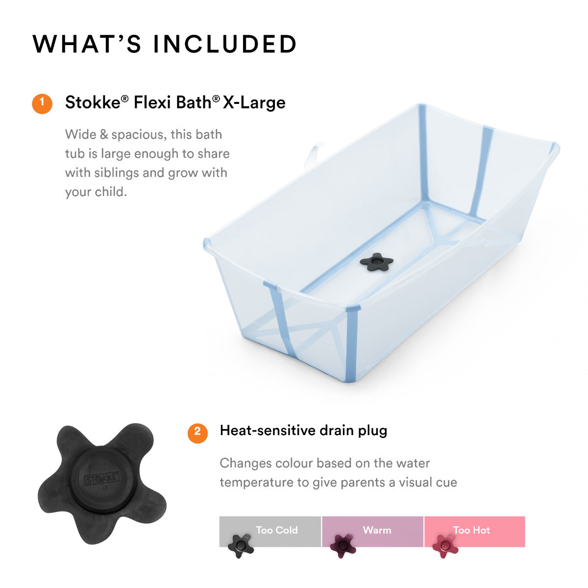 Stokke Flexi Bath XLarge Ocean Blue