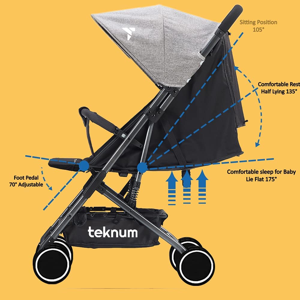 Teknum  Yoga Lite Stroller Grey