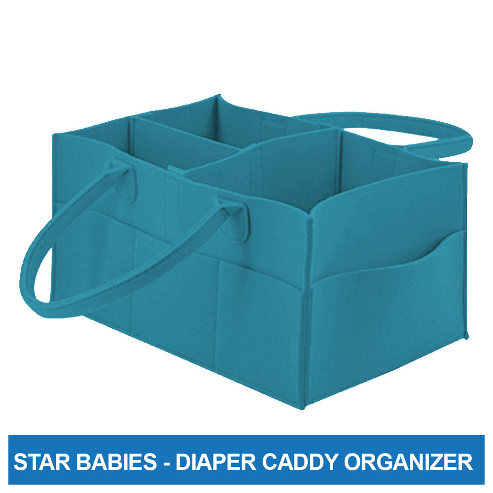 Star Babies Diaper Caddy Organizer - Dark Blue