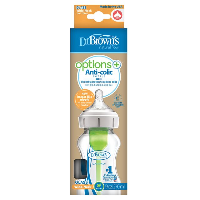 Dr Browns 270ml Glass Wide-Neck Options Bottle pieces – Yallamomz