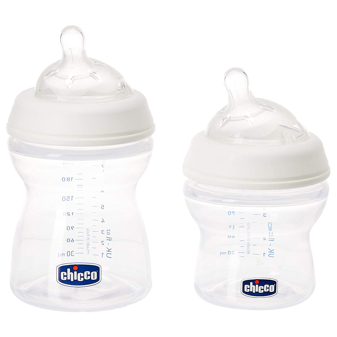 Chicco Natural Feeling Feeding Bottle Set-Small 0months+