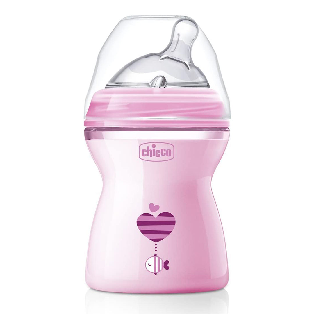 Chicco Natural Feeling Feeding Bottle 2months+ 250ML Pink