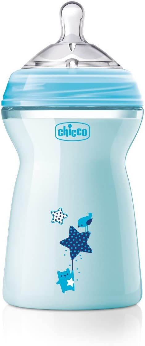 Chicco Natural Feeling Feeding bottle 6months+ 330ML Blue