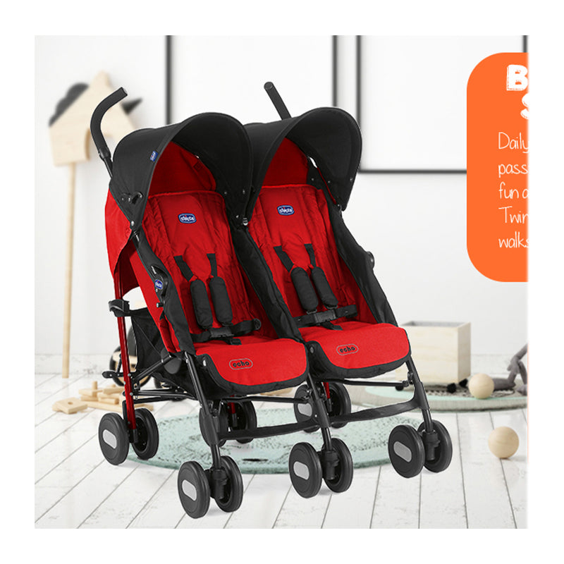 Echo Twin Stroller Garnet