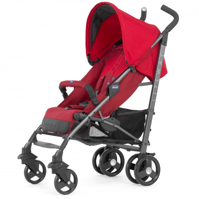 Chicco Lite Way Stroller with Bumper - Red