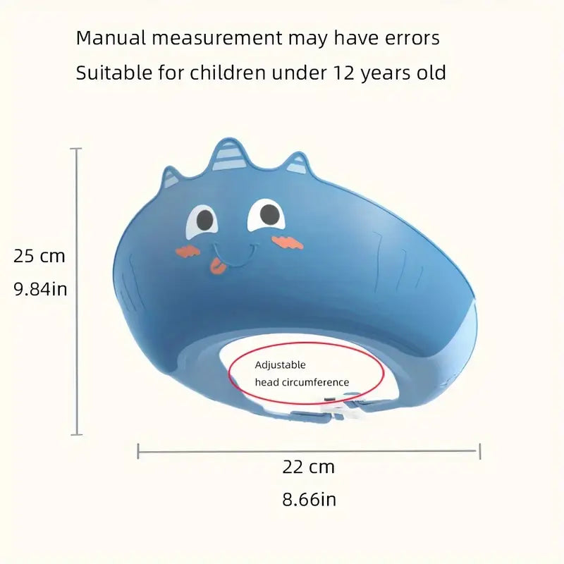 Adjustable Kids Shower Cap Blue