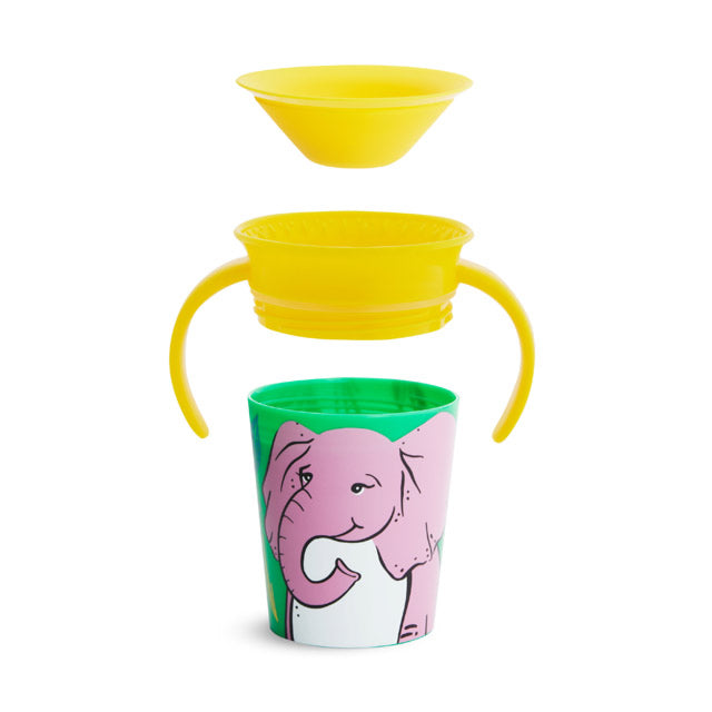 Munchkin Miracle Wildlove Trainer Cup 1Pk 6Oz Elephant