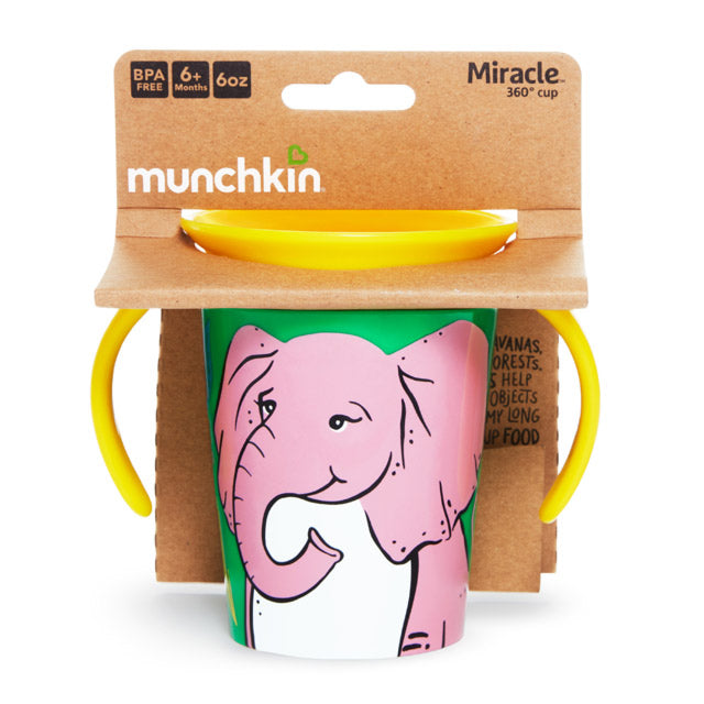 Munchkin Miracle Wildlove Trainer Cup 1Pk 6Oz Elephant