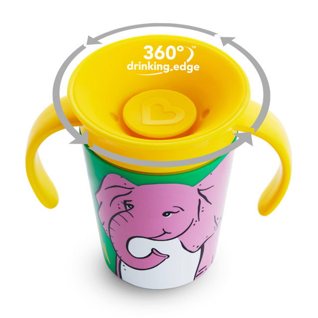 Munchkin Miracle Wildlove Trainer Cup 1Pk 6Oz Elephant