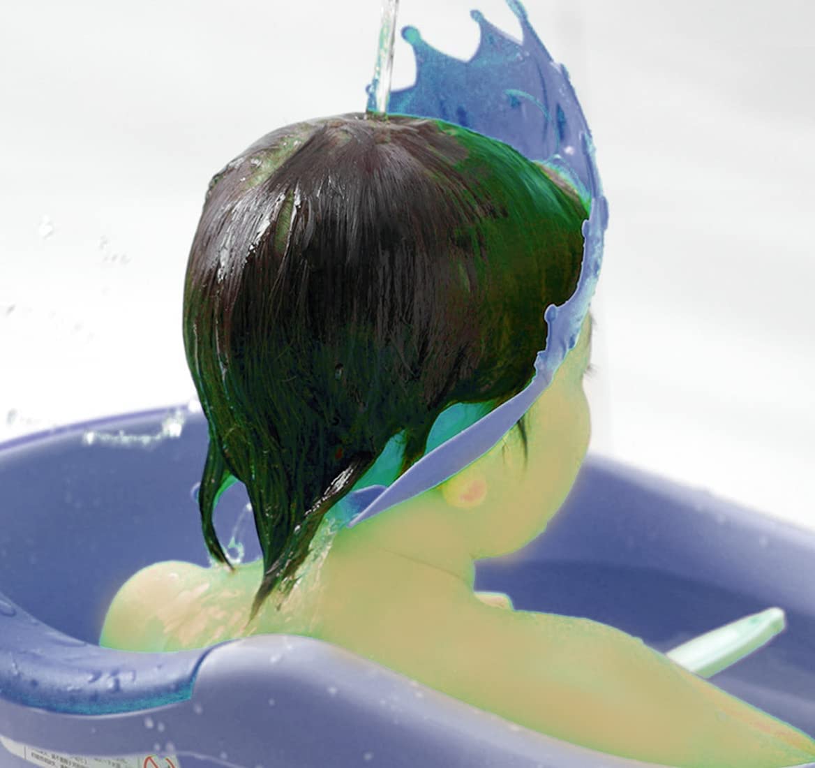 Star Babies Adjustable Crown Kids Shower Cap Blue