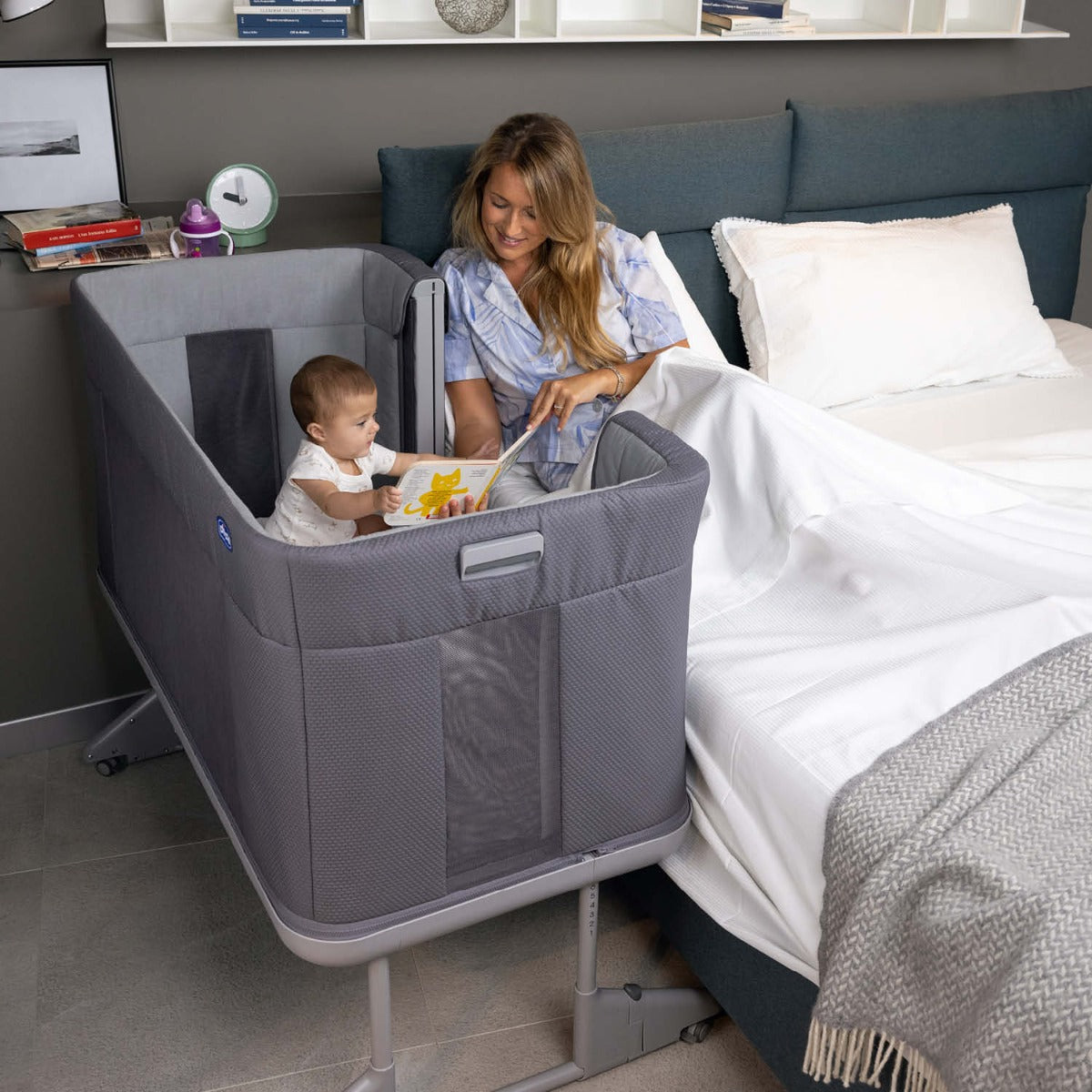 Chicco Next2Me Forever Cosleeping Cot - Ash Grey