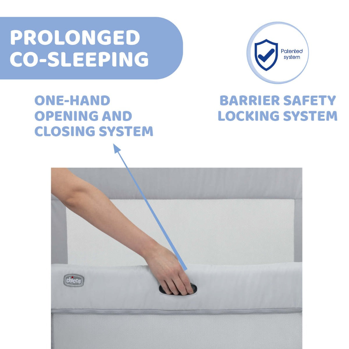 Chicco Next2Me Forever Cosleeping Cot - Ash Grey