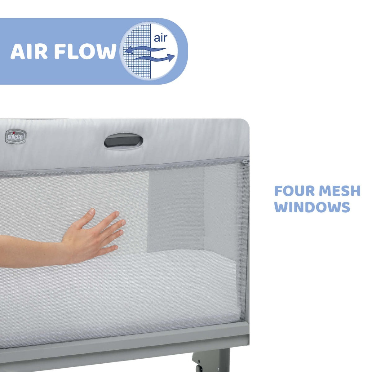 Chicco Next2Me Forever Cosleeping Cot - Ash Grey