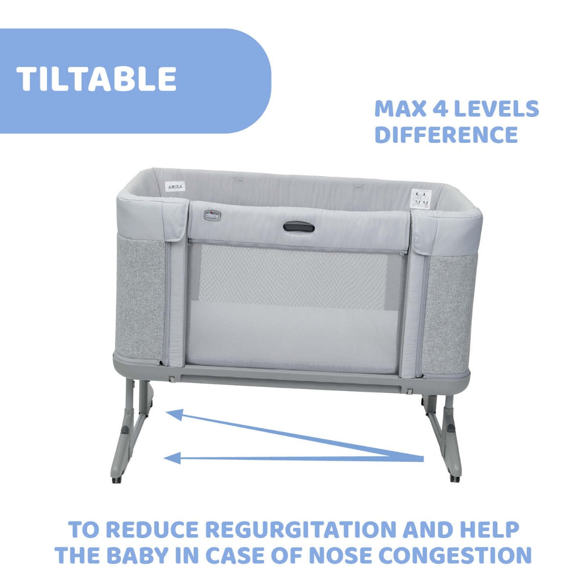 Chicco Next2Me Forever Cosleeping Cot - Ash Grey
