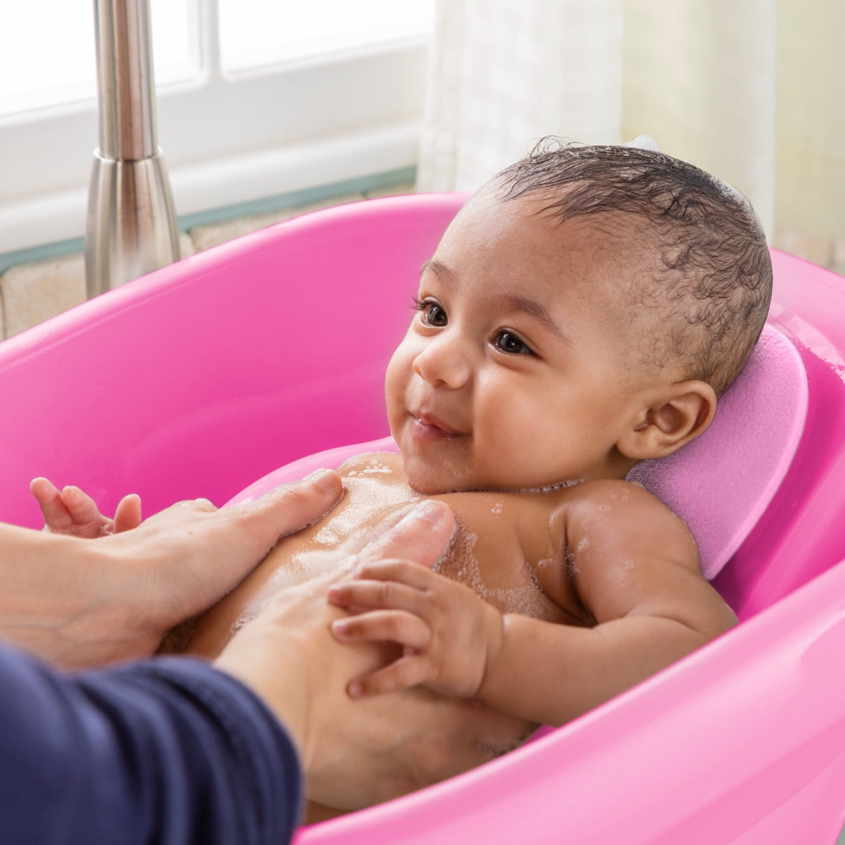 Summer Infant Comfy Clean Deluxe Newborn To Toddler Tub Girl