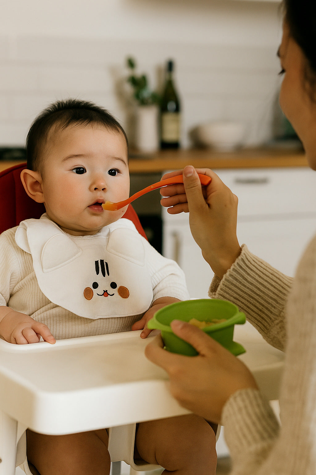 Kinder Valley Bunny Button Bib