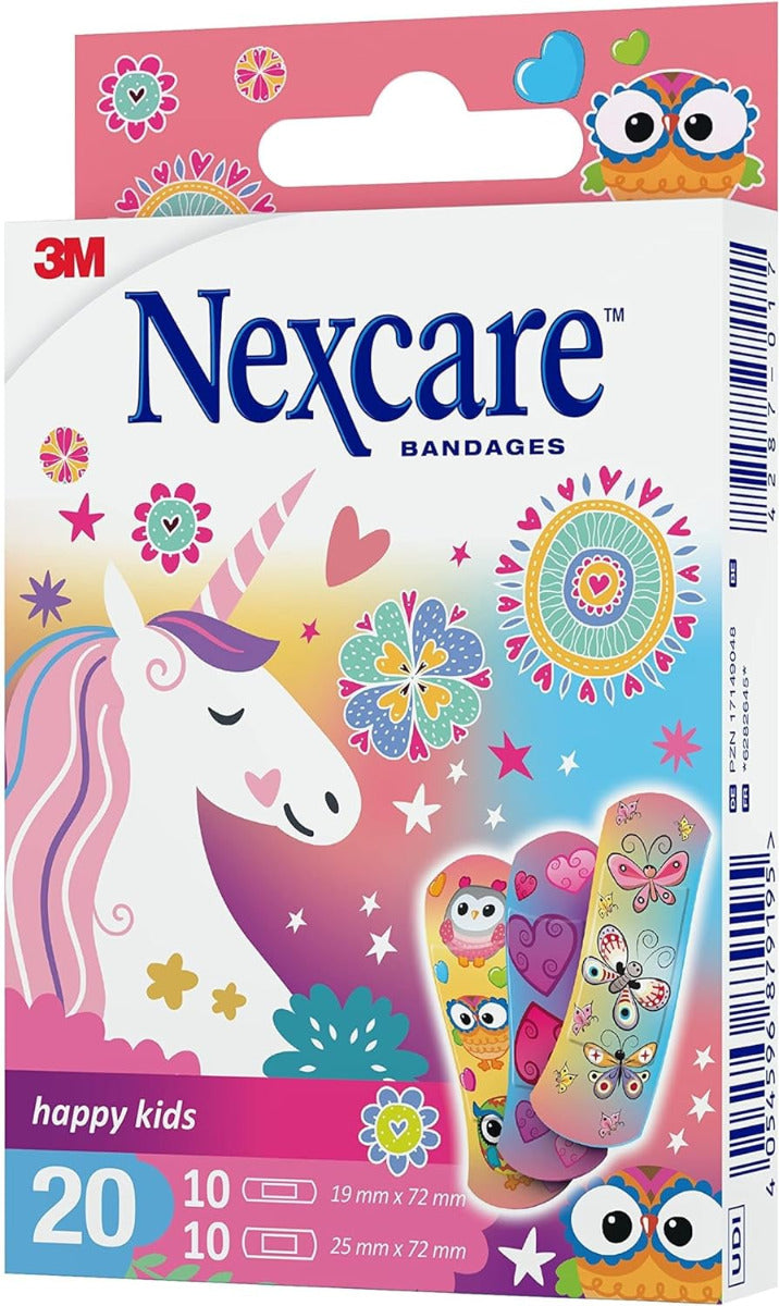 Nexcare Happy Kids Plasters Magic Assorted 20pcs