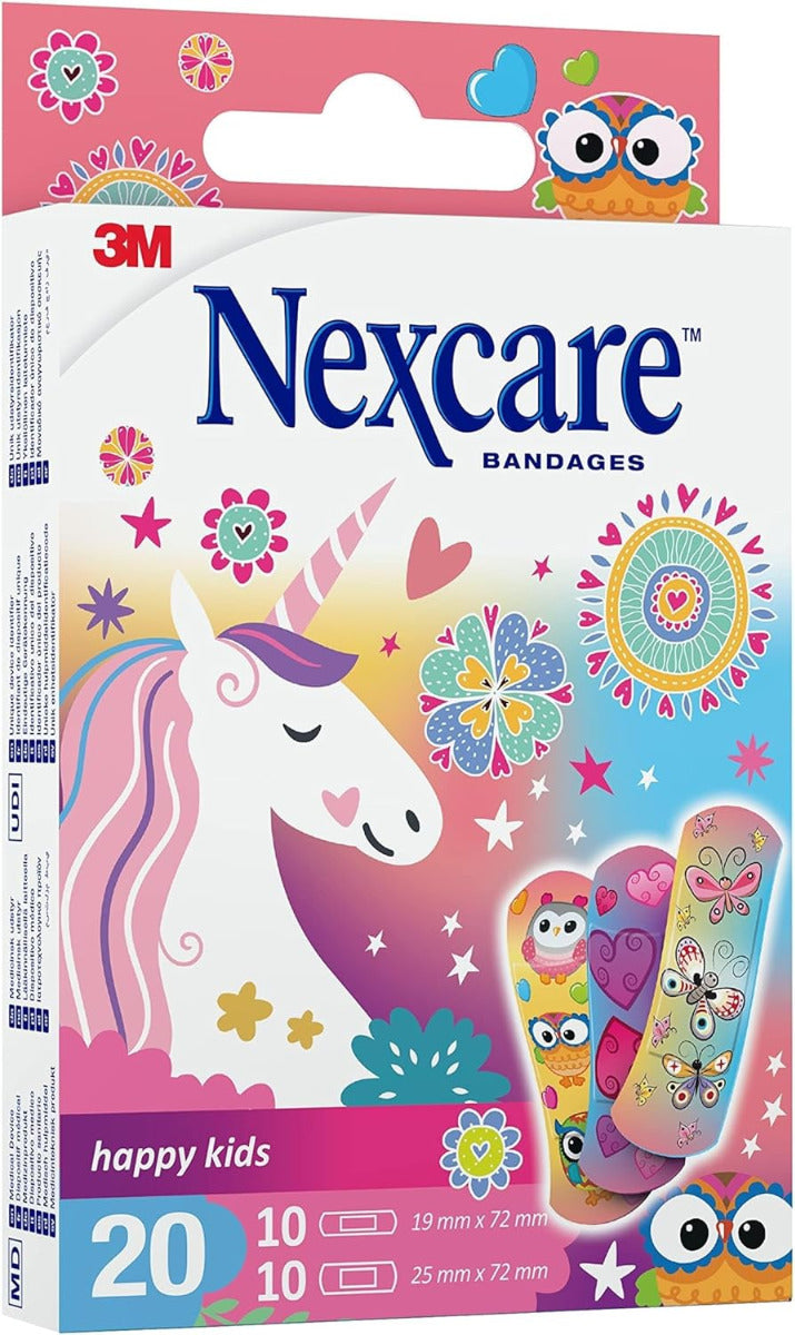 Nexcare Happy Kids Plasters Magic Assorted 20pcs