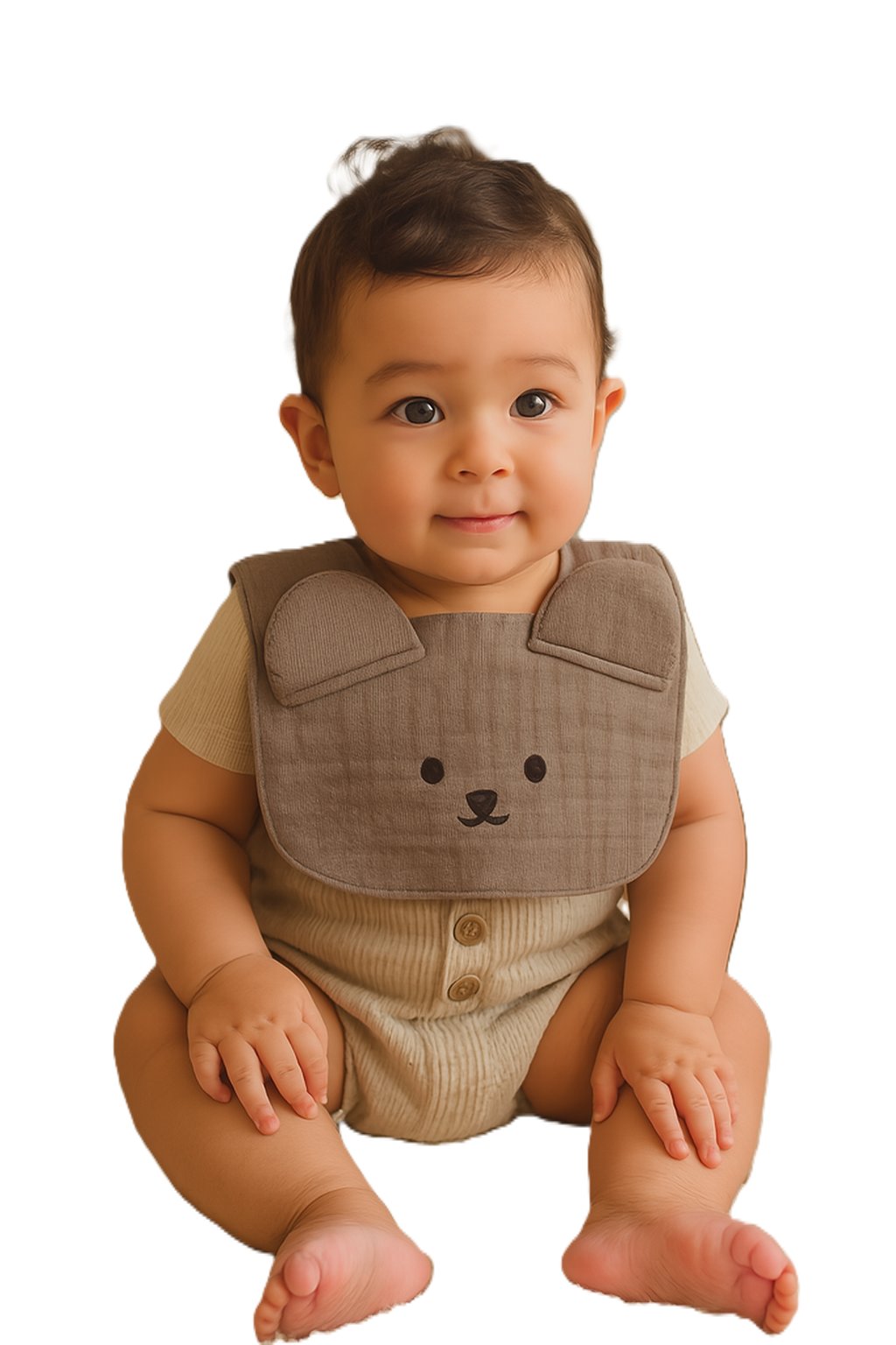 Kinder Valley Teddy Button Bib