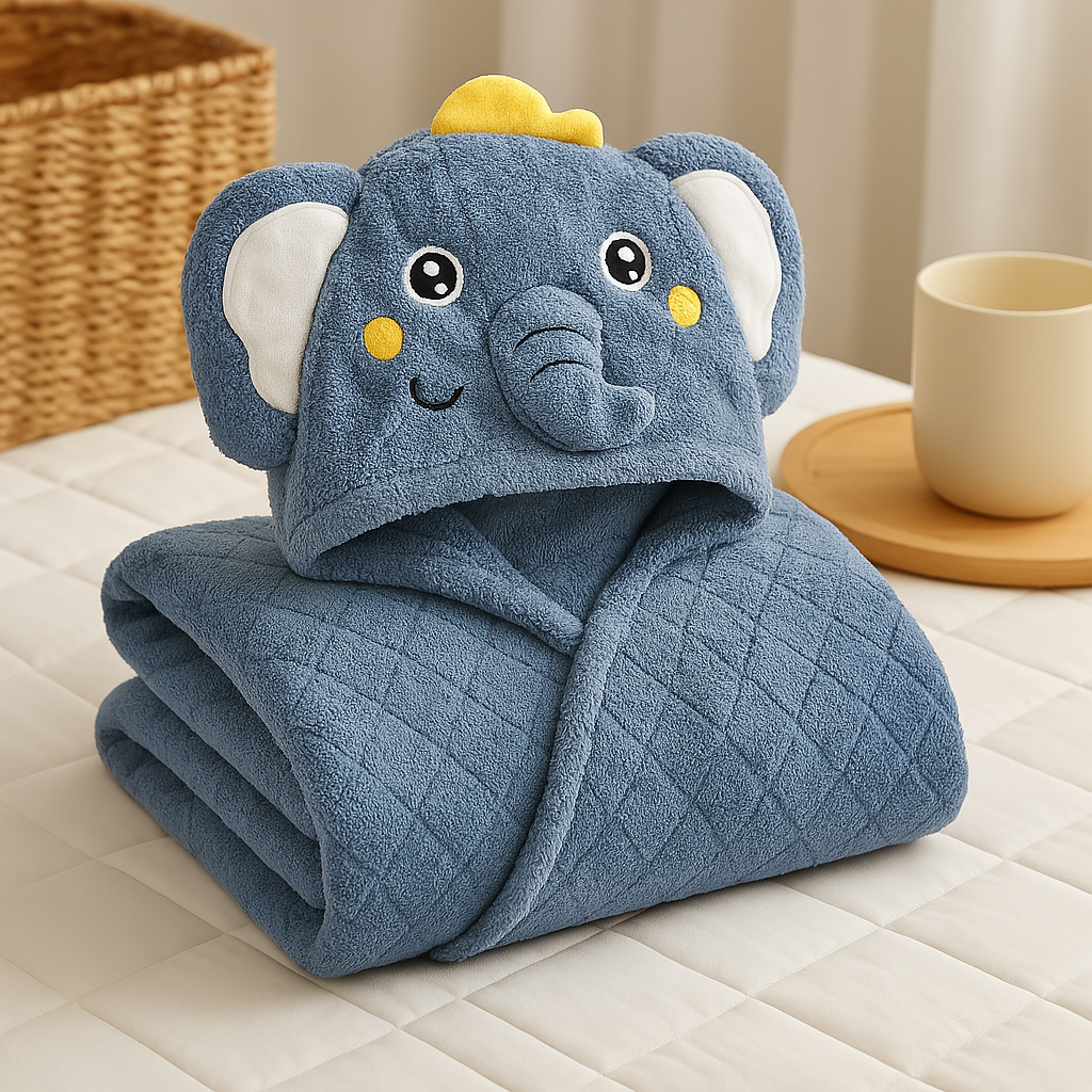 Kinder Valley Elephant Hooded Cape Towel