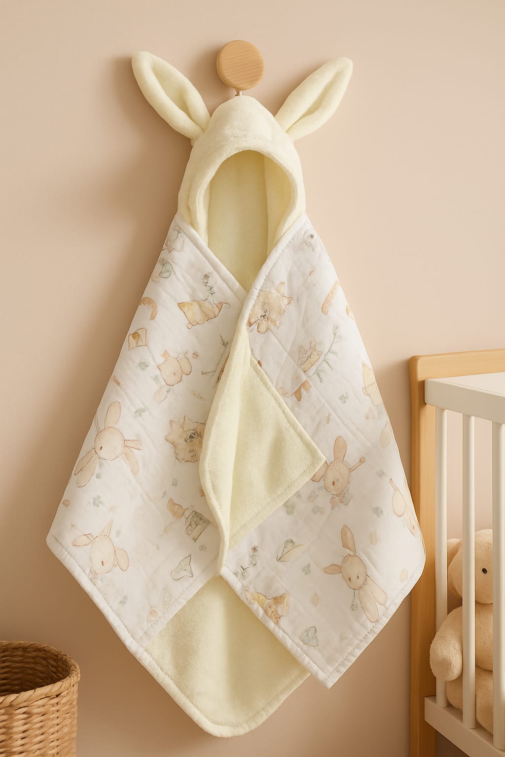 Kinder Valley Bunny Cuddle Cape Towel