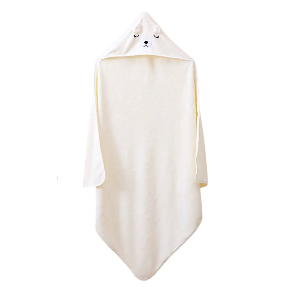 Kinder Valley White Bear Hooded Towel