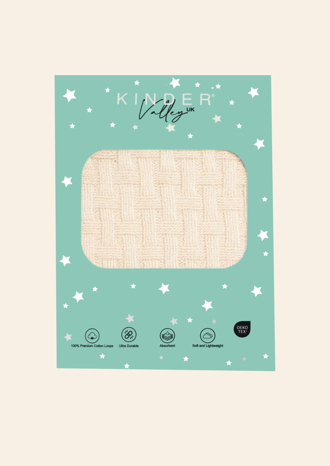 Kinder Valley Bamboo Weave Cotton knitted Blanket