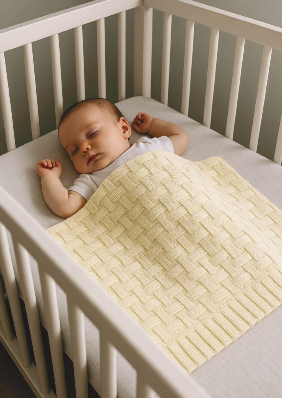 Kinder Valley Bamboo Weave Cotton knitted Blanket