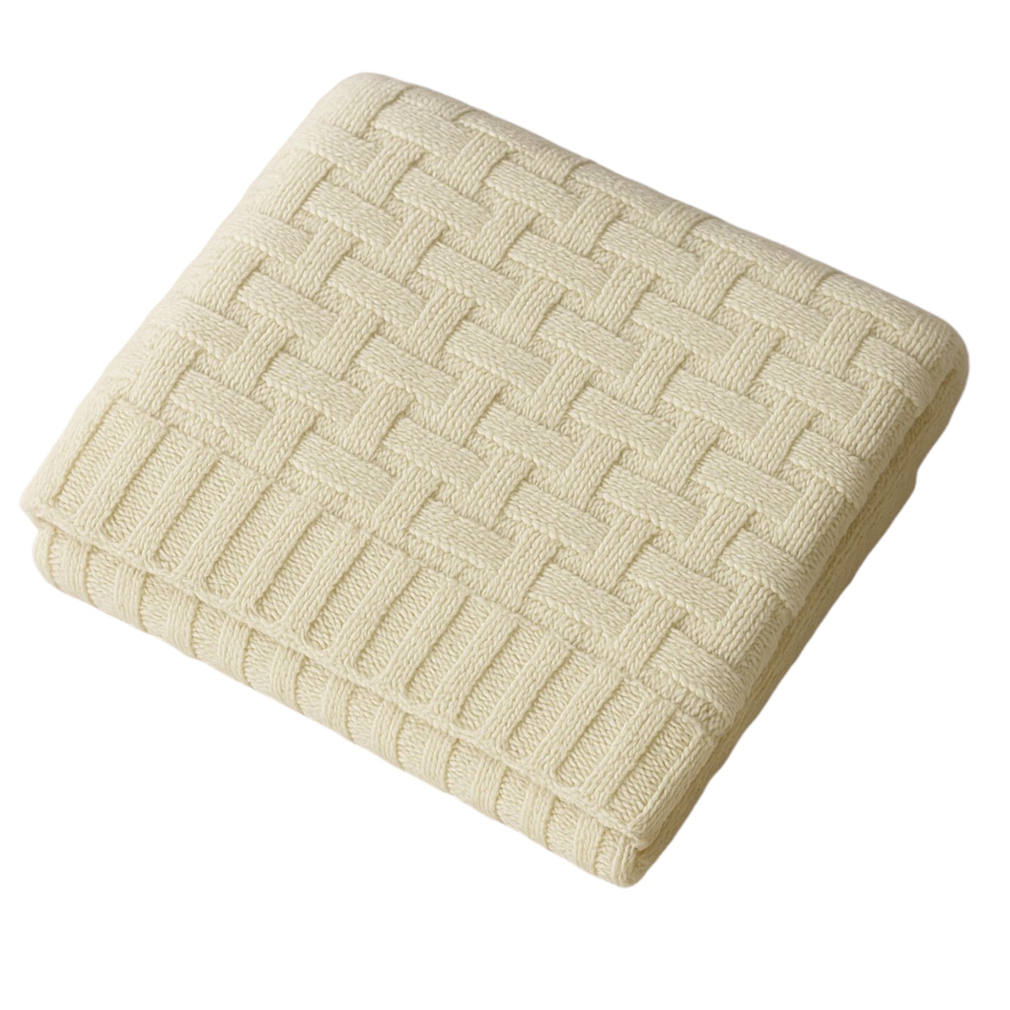 Kinder Valley Bamboo Weave Cotton knitted Blanket