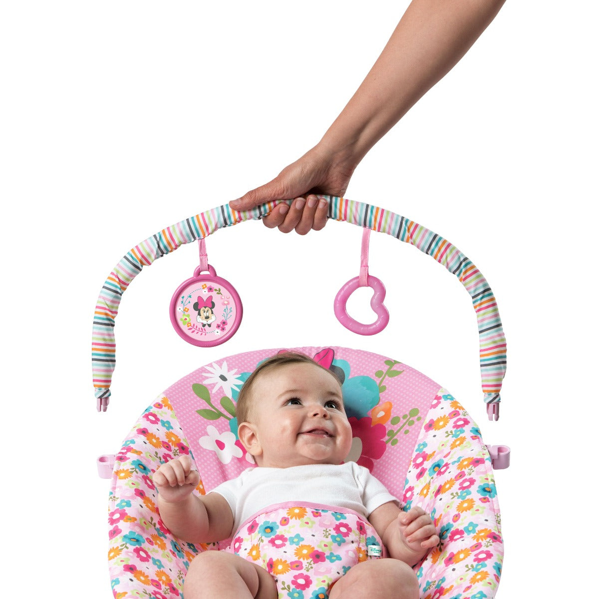 Bright Starts Minnie Mouse Perfect In Pink Vibrating Bouncer
