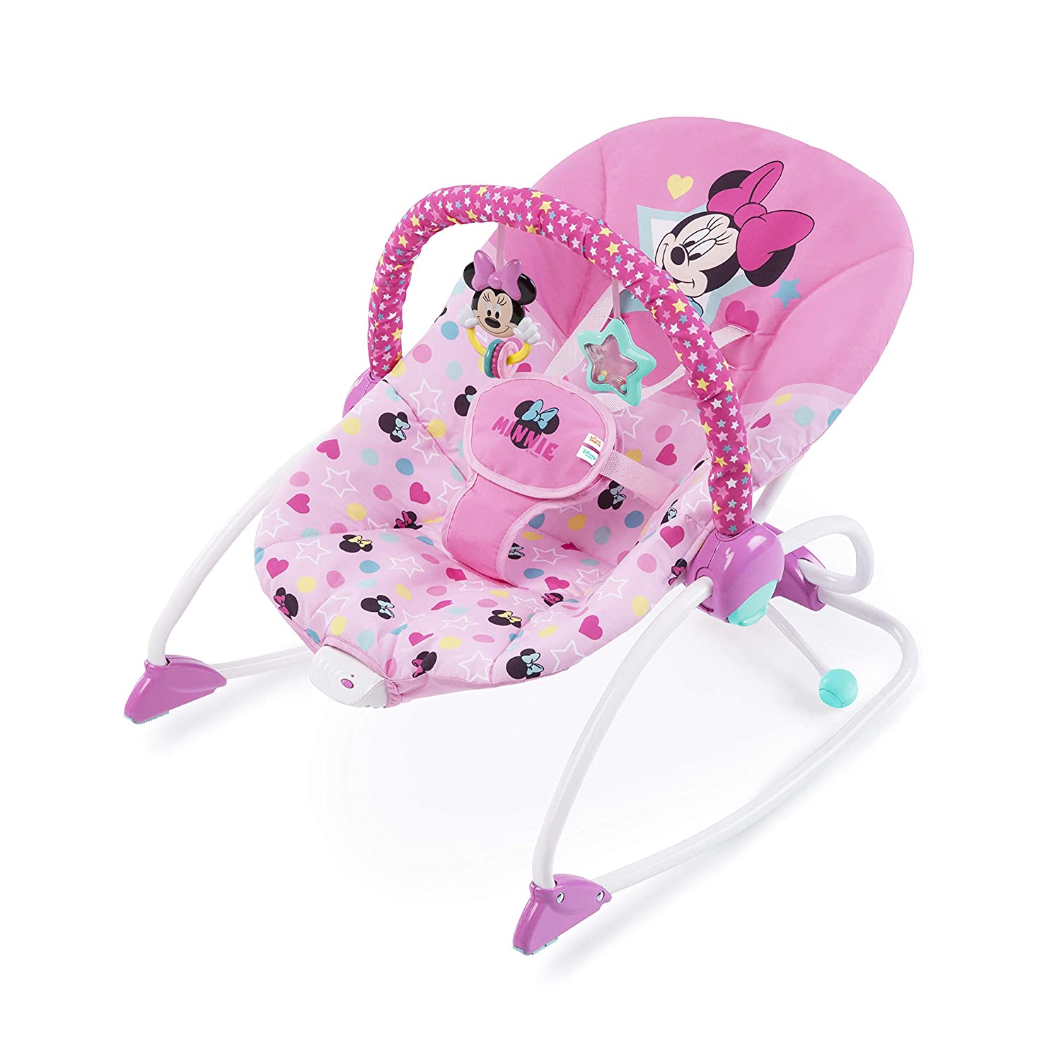 Bright Starts Minnie Mouse Stars & Smiles Infant To Toddler Rocker