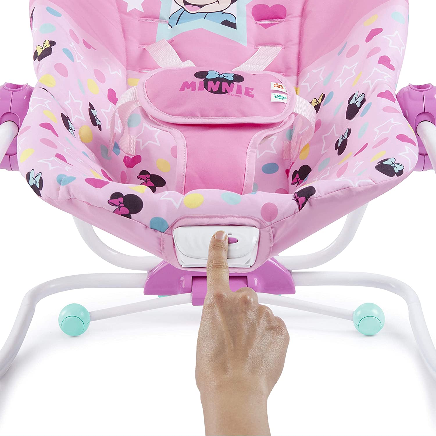 Bright Starts Minnie Mouse Stars & Smiles Infant To Toddler Rocker