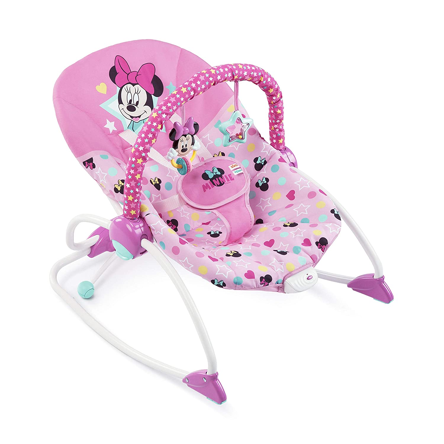 Bright Starts Minnie Mouse Stars & Smiles Infant To Toddler Rocker