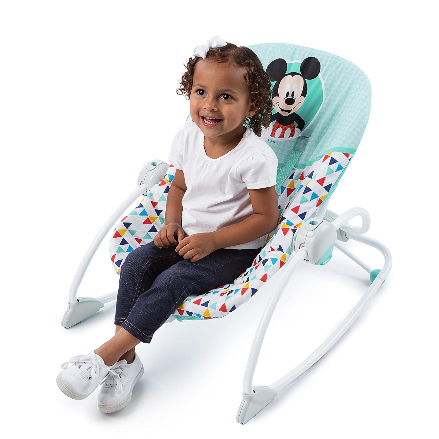 Bright Starts Mickey Mouse Happy Triangles Infant To Toddler Rocker