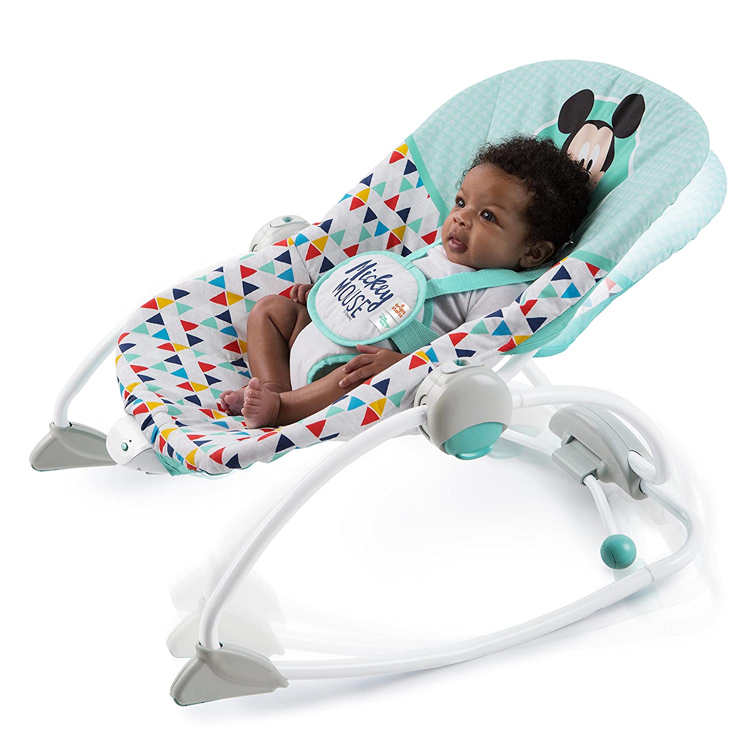 Bright Starts Mickey Mouse Happy Triangles Infant To Toddler Rocker