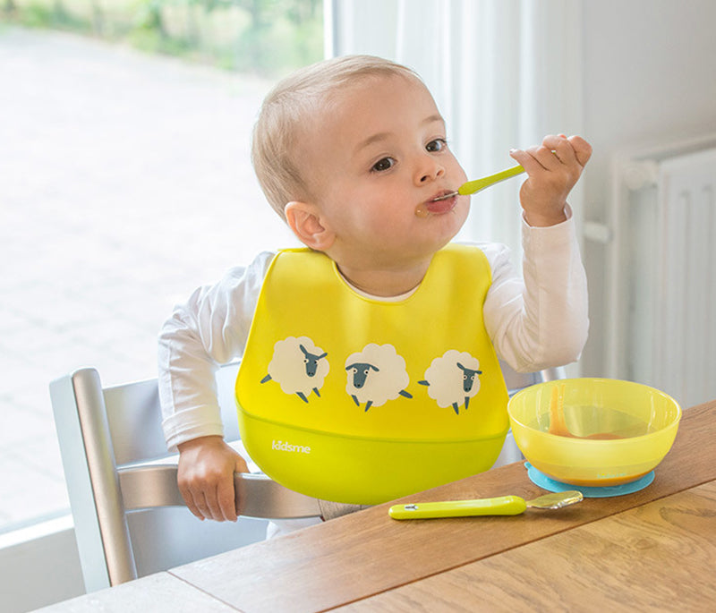 Kidsme Easy Clean Bib Lime