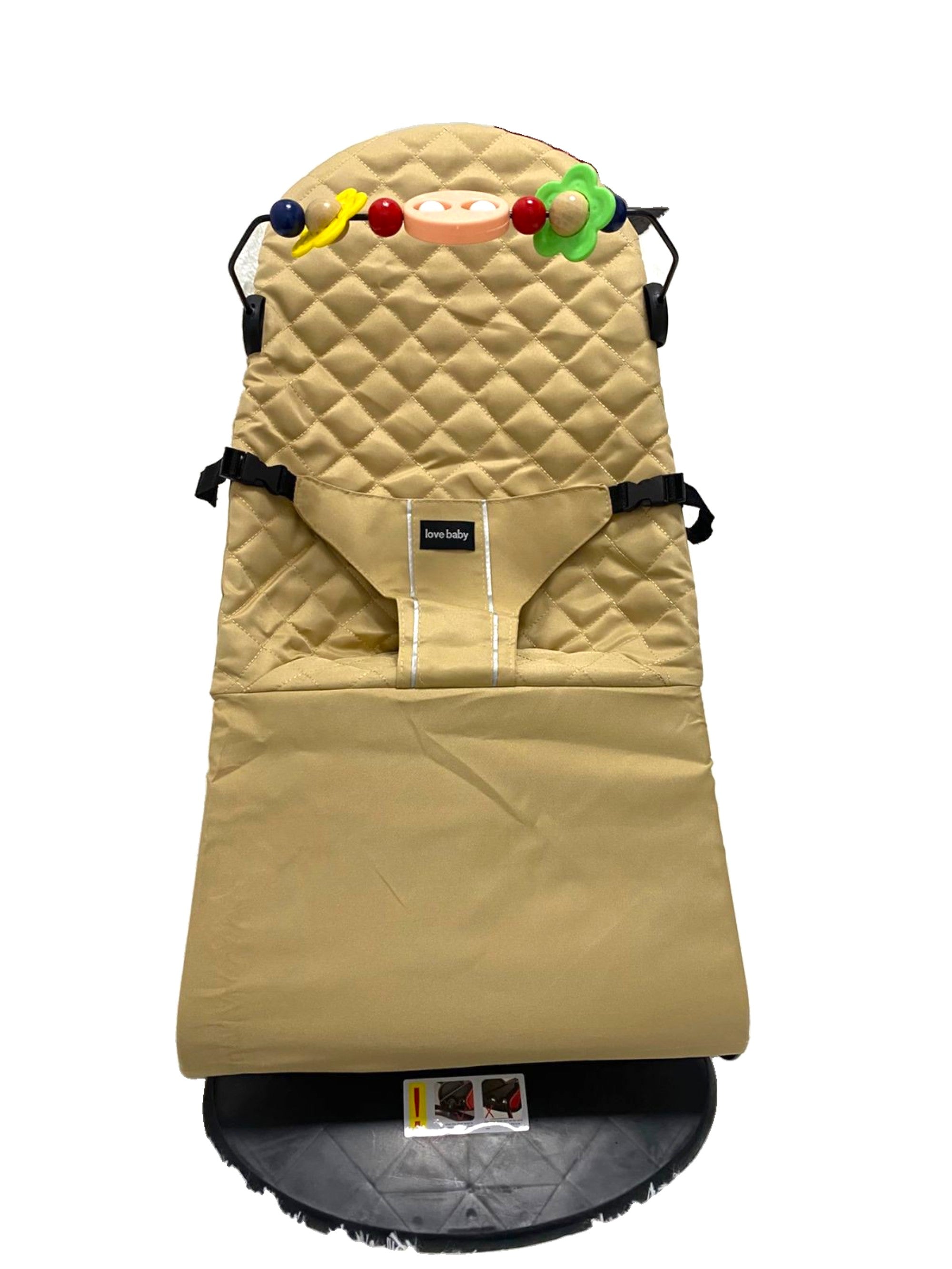Kinder Valley Light Weight Snuggle Bouncer with Toys Beige